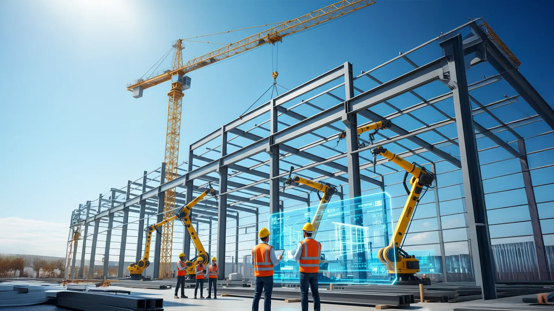 Completed pre-engineered industrial building